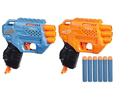 Hasbro Nerf Elite 2 0 Trio Combo Pack 2 Trio Nerf Blasters 6 Nerf