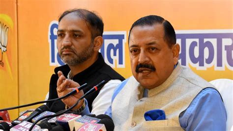 BJP only option for good governance: Union minister Jitendra Singh ...