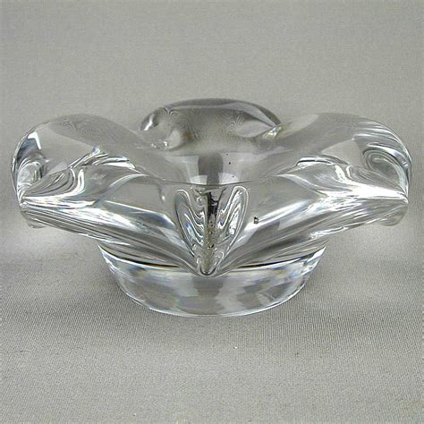 Vintage Daum Nancy France Art Glass Flower Dish Bowl From Greatvintagestuff On Ruby Lane