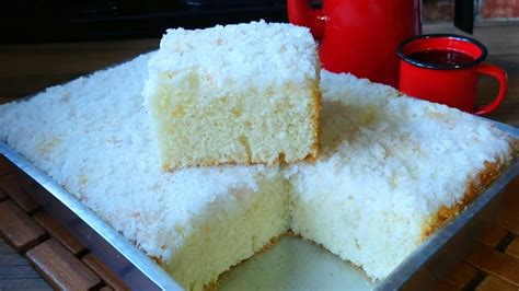 Bolo De Amido De Milho Coco Fofinho Sem Farinha De Trigo E Sem