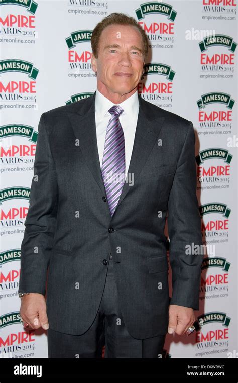 Arnold Schwarzenegger arrives for the Empire Awards Stock Photo - Alamy