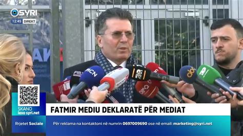 Fatmir Mediu deklaratë për mediat nga SPAK 24 01 2024 YouTube