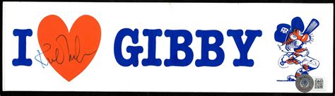 Lot Detail Kirk Gibson Autographed Bumper Sticker