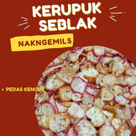 Jual KERUPUK SEBLAK KENCUR Shopee Indonesia