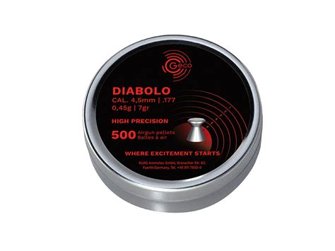 Flachkopf Diabolos Geco Kaliber 4 5 mm 0 45 g glatt 500 Stück