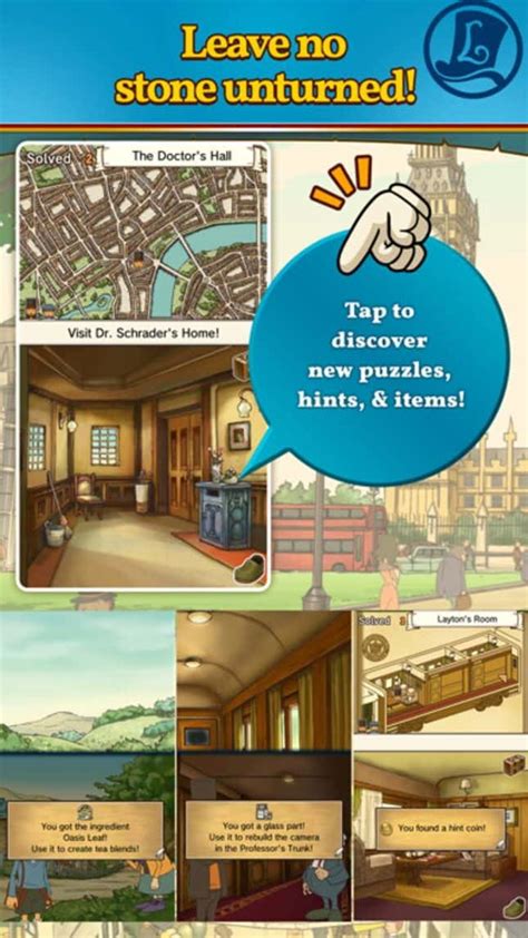 Professor Layton And The Diabolical Box Hd For Mobile Screenshots And Videos Kotaku