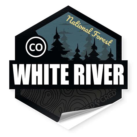 White River National Forest Sticker Tred Cred