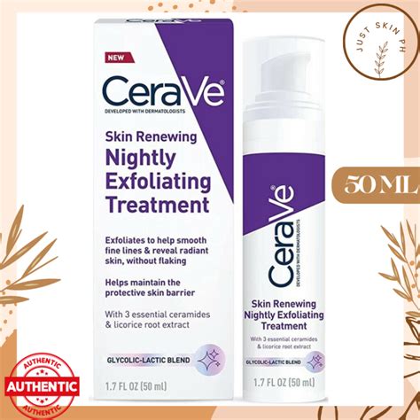 Cerave Skin Renewing Nightly Exfoliating Treatment 50 Ml Lazada Ph