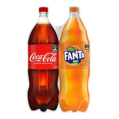 Refresco Coca Cola Original 2 L 1 Refresco Fanta Naranja De 2 L Walmart