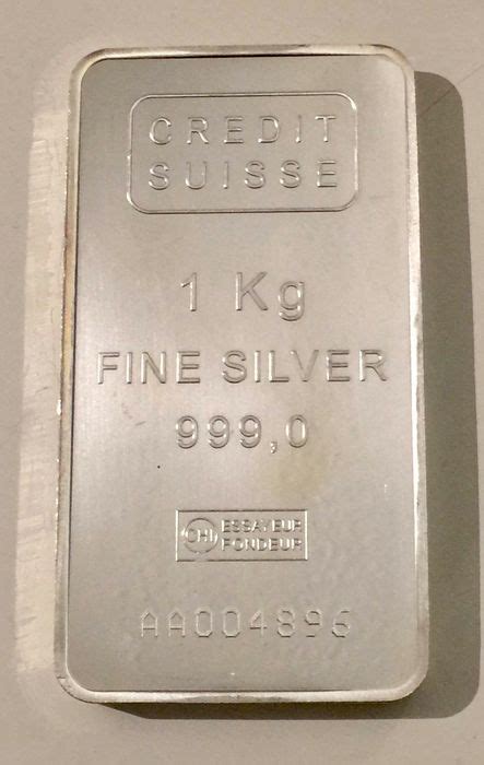 Kilogramm Silber Credit Suisse Mit Zertifikat Catawiki