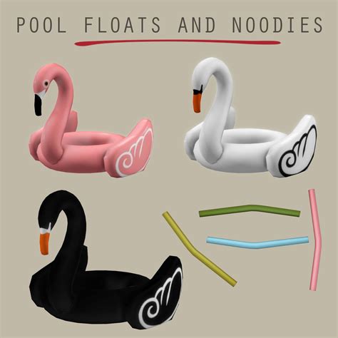 Pool Floats Sims Sims 4 Beds Sims 4