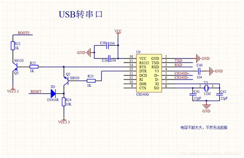 Stm32串口下载电路及一键下载方式 Stm32串口下载原理图 Csdn博客