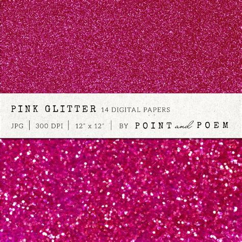 Pink Glitter paper digital paper Hot Pink Glitter Texture | Etsy