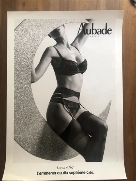 Rare Photo Affiche Aubade Lingerie Papier Glace X Cm Eur