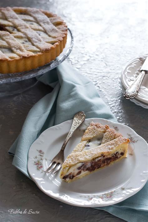 Crostata Ricotta E Cioccolato Fables De Sucre Dolcetti Ricette Di