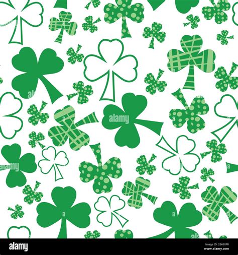 Field Field Of Clovers Stock Vector Images Alamy