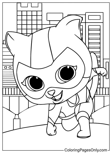 22 Superkitties Coloring Pages