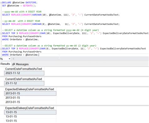 SQL Date Format Examples Using CONVERT Function MSSQLTips