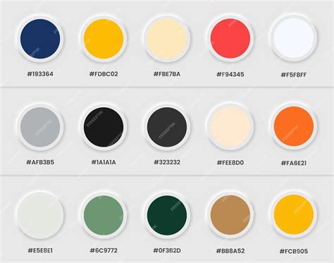 Premium Vector Trendy Pastel Colour Guide Palette Catalogue In