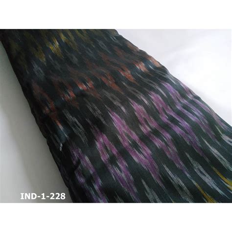 Jual Kain Tenun Ikat Sutra Bugis Makassar Hitam Tenun Sengkang Ind