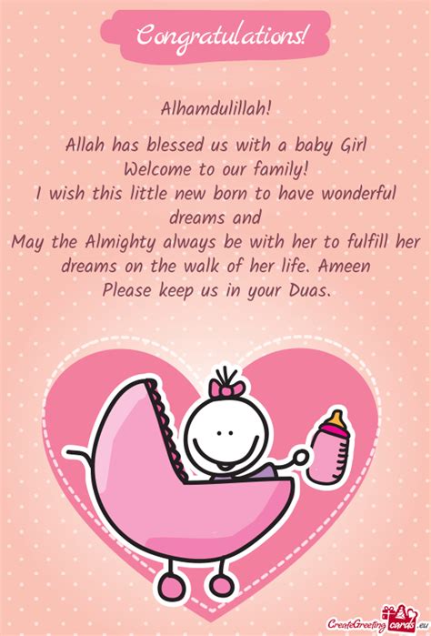 Alhamdulillah Allah Has Blessed Us With A Baby Girl Welcome To Our