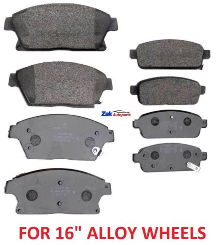 For Vauxhall Astra J Mk6 12 14 16 17 20 Cdti Front And Rear Brake Pads Set Ebay