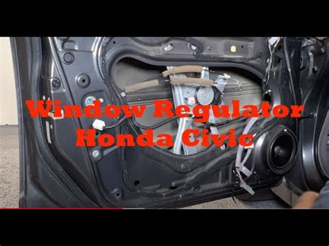 Window Regulator Honda Civic Replace Youtube