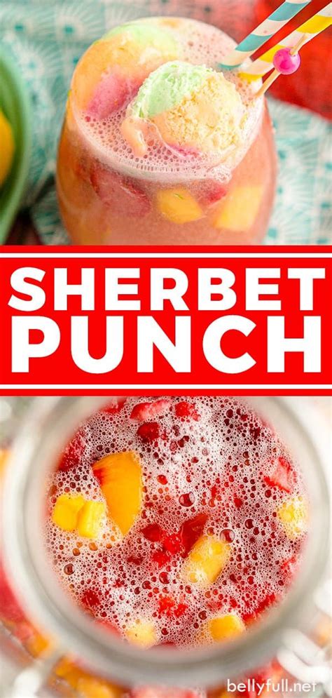 Festive And Fun This Sherbet Punch Recipe Only Requires A Few