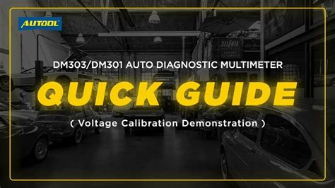 AUTOOL Diagnostic Multimeter DM303& DM301 Voltage Calibration - YouTube