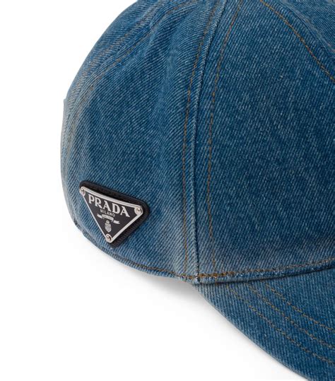 Womens Prada Blue Denim Baseball Cap Harrods Uk