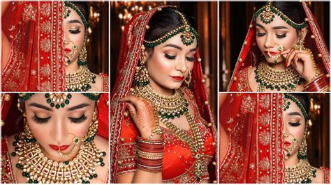 Red Bridal Makeup Tutorial Saubhaya Makeup