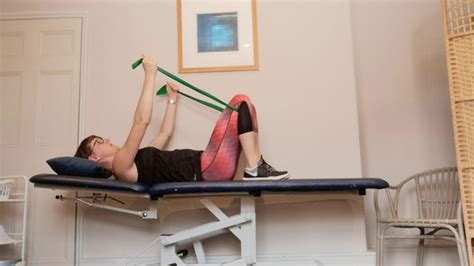 Resistance Bands Overhead Arms And Shoulder Bridge Pregnancy