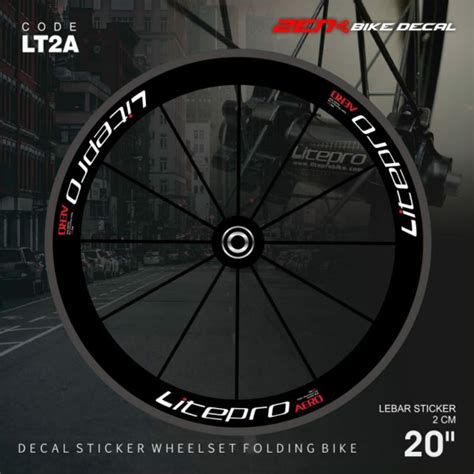 Jual Sticker Velg Rim Wheelset Sepeda Lipat Ukuran Ring Inch