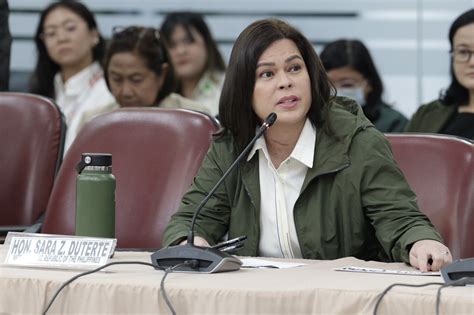 Sara Says OVP Staff Too Busy To Attend House Probe Philstar