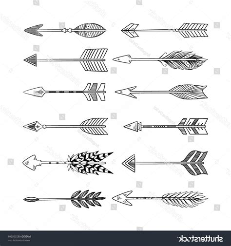 Indian Arrow Drawing at PaintingValley.com | Explore collection of ...