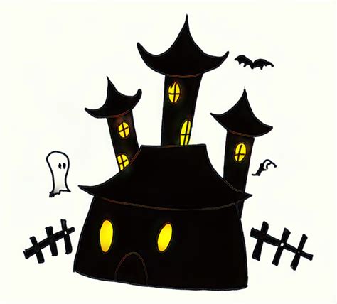 How To Draw A Haunted House Step By Step Easy Drawing Guides Drawing Howtos