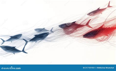 Artistic Depiction Of Sharks In Motion With A Dynamic Blend Of Blue