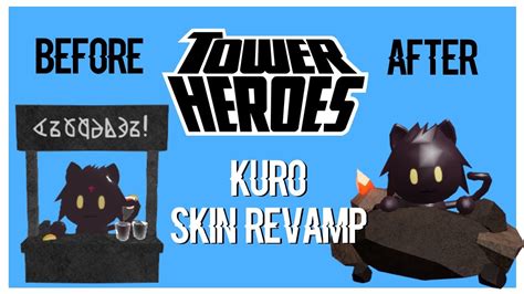 Tower Heroes Lemonade Cat Kuro Evil Cat Skin Revamp Showcase Youtube