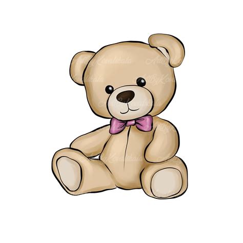 Teddy Bear Clipart Cute Teddy Bear Png Baby Shower Girl Digital