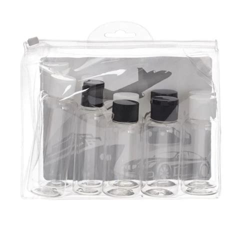 Set Sticle Calatorie Transparent 10 Buc 20x8 5x16 Cm EMAG Ro