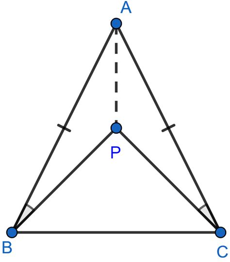 Abc Is An Isosceles Triangle In Which Ab Ac P Is Any Knowledgeboat