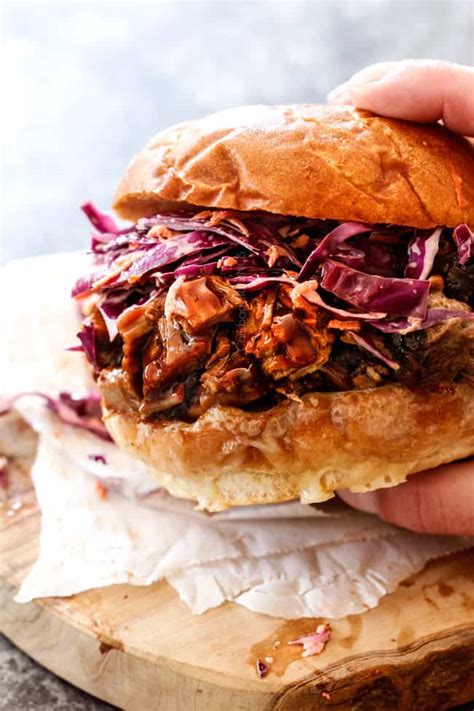 BEST BBQ Brisket Sandwiches (easy slow cooker) with customizable toppings