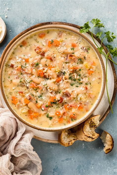 White Beans Soup With Bacon 30 Minute Tuscan Recipe No Spoon Necessary