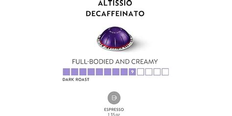 Nespresso Vertuo Altissio Decaffeinato Espresso Capsules Ct