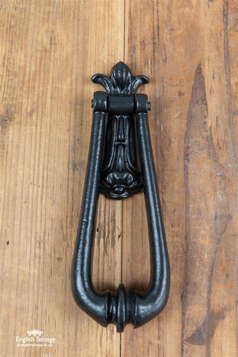 simple black cast iron door knocker