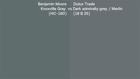 Benjamin Moore Knoxville Gray Hc Vs Dulux Trade Dark Admiralty