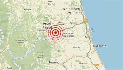 Terremoto Ad Ascoli Due Scosse Molto Forti Magnitudo 3 9 E 4 4 Sisma