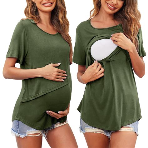 Tejiojio Maternity Labor Nursing Clothing Clearance Summer Women