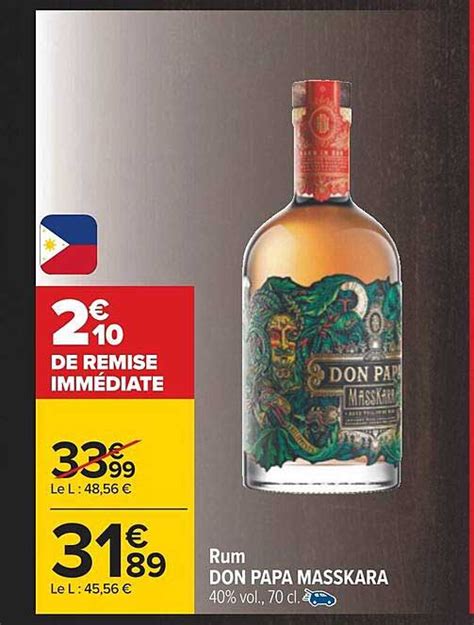 Promo Rum Don Papa Masskara Chez Carrefour Icatalogue Fr