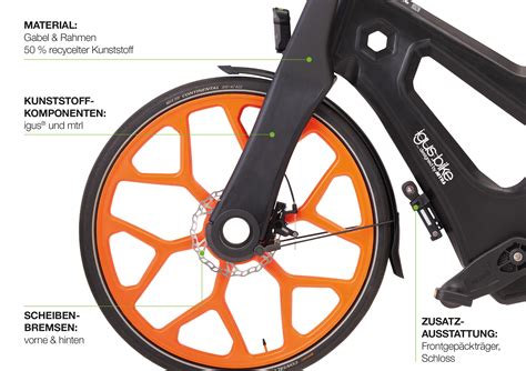 Fahrräder aus recyceltem Kunststoff RCYL Das Fahrrad